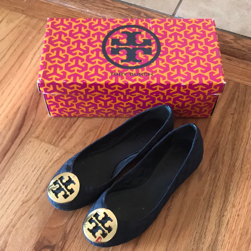 Tory Burch Quilted nylon flats